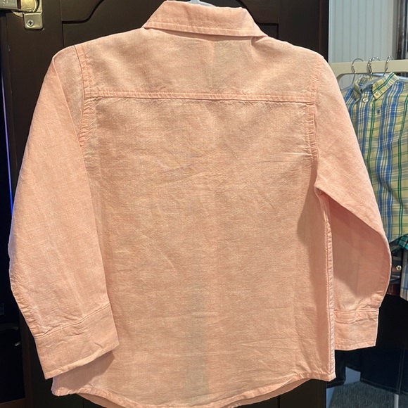 Gymboree *pale pink* Linen blend long sleeve 4T NWT - Picture 2 of 4